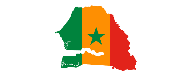 a carte du senegal